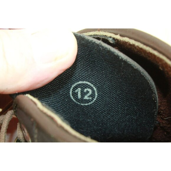 Equistar Brown Leather Lace Up Cap Toe Ankle Paddock Boots Size 12 - Picture 8 of 9